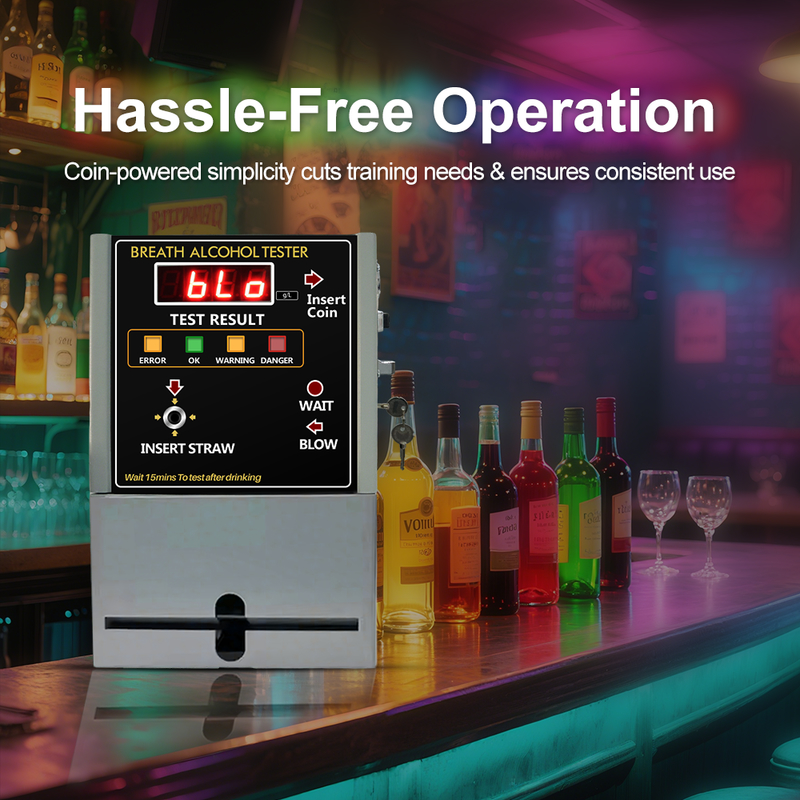 In Stock Coin-Operated Breathalyzer Gas Analyzers OEM and ODM Alcohol Detector for Bar and Public Places