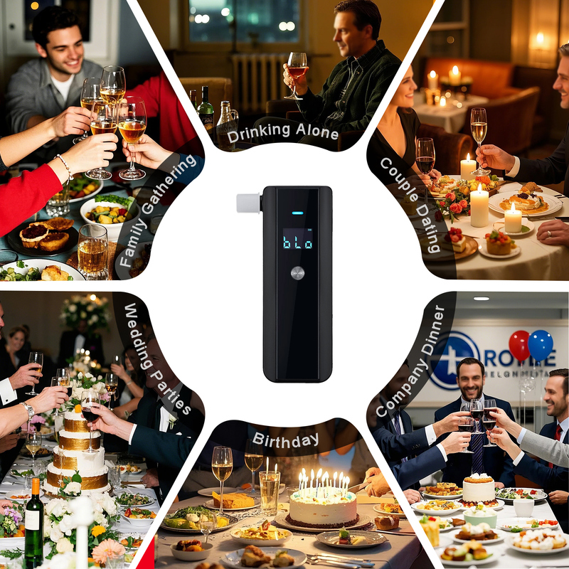 High-End Portable Breathalyzer New Model Alcohol Tester for Europe Japan USA for Drunk Driving Detection